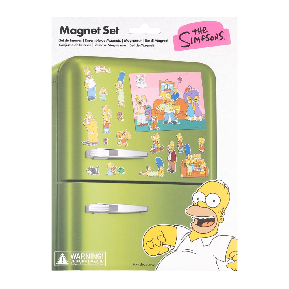 Grupo Erik The Simpsons - Family Set Of Die Cut Magnets Aimant de réfrigérateur - Multicolore